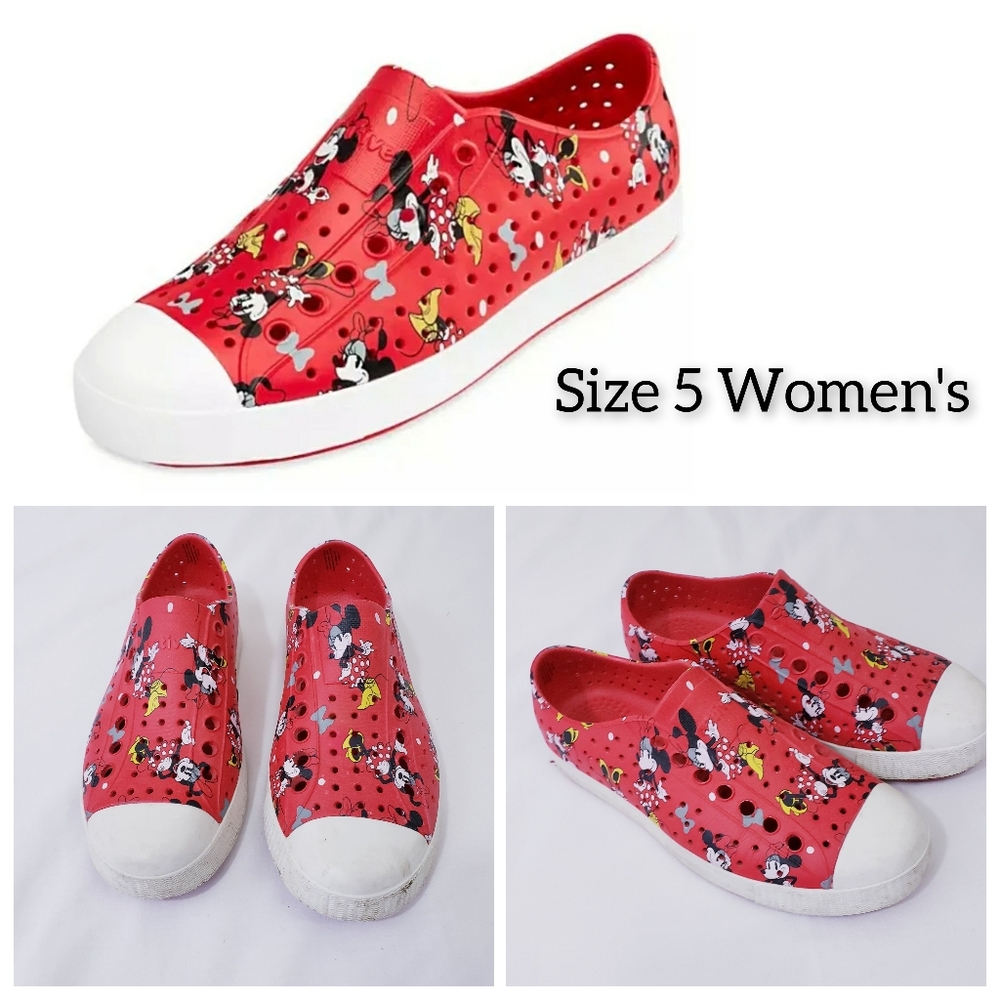Disney Parks Minnie Mouse Native Slip On Shoes Sneakers Size 5